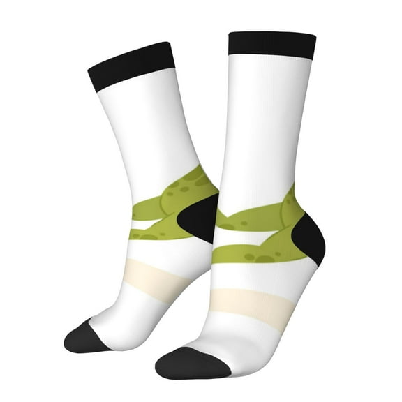 Balery Hunting Frog Pattern Crew Socks Unisex– Soft & Breathable Socks for Men & Women, One-Size Fits Most (US 5-11), Comfortable & Durable for Daily Wear