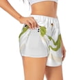 thumbnail image 1 of Balery Hunting Frog Pattern Women's Running Shorts with Liner 2 Pockets Elastic Workout Athletic Gym Yoga Shorts-Medium, 1 of 7