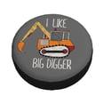 thumbnail image 1 of Balery I Like Big Digger Tire Covers - Tough Tire Wheel Protector for Truck, SUV, Trailer, Camper, RV -16 inch, 1 of 8