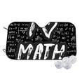thumbnail image 1 of Balery I love Math Print Car Windshield Sun Shade,Windshield Sunshade for Car Pickup Truck SUV Accessories-Small, 1 of 7