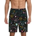 thumbnail image 1 of Balery I love you Mom Men's Cotton Knit Pajama Shorts Waistband & Pockets,Short Pajama Pants-4X-Large, 1 of 8