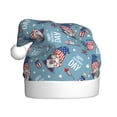 thumbnail image 1 of Balery Independence With Gnome Pattern Santa Hat Christmas Hat Funny Christmas Hat Christmas Knitted Beanie Hat For Men Women Adult, 1 of 6