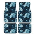 thumbnail image 1 of Balery Ink Rose Pattern 4-Piece Floor Mats, Heavy-Duty Rubber Liners, Anti-Slip Design, All-Season Automotive Protection, Vehicles, Cars, Trucks, and SUVs, 1 of 5