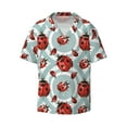 thumbnail image 1 of Balery Insects Men's Casual Button Down Shirt Short Sleeve Textured Summer Cuban Beach Shirts-XX-Large, 1 of 7