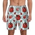thumbnail image 1 of Balery Insects Mens Swim Trunks Swim Shorts for Men Quick Dry Inseam Beach Shorts with Compression Liner Pocket-Large, 1 of 9