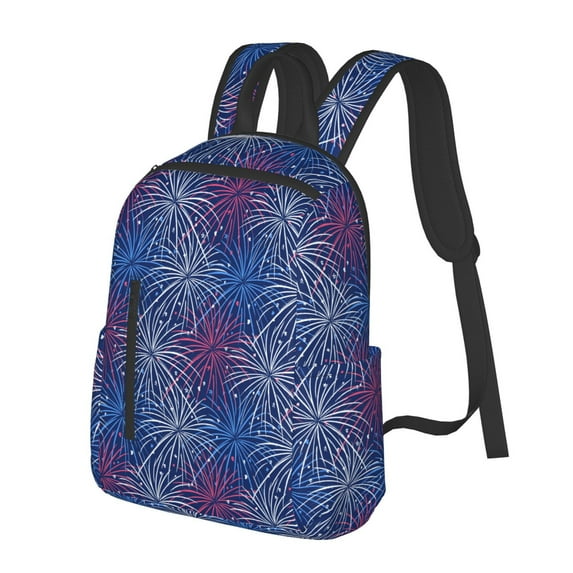 Balery Ireworks In The Night Sky Lightweight Backpack for Men and Women - Durable and Water-Resistant, Ideal for School, Work, Travel, and Everyday Use