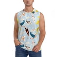 thumbnail image 1 of Balery Japanese Carps Men's Sleeveless Muscle Shirts Workout Tank Top, Moisture Wicking, Odor Protection-XX-Large, 1 of 8