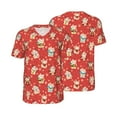 thumbnail image 1 of Balery Japanese Maneki Cats Baseball Jersey for Men Casual Button Down Shirts Short Sleeve Active Team Sports Uniform-Small, 1 of 9