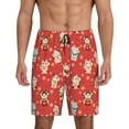 thumbnail image 1 of Balery Japanese Maneki Cats Men's Cotton Knit Pajama Shorts Waistband & Pockets,Short Pajama Pants-X-Large, 1 of 8