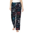 thumbnail image 1 of Balery Joystick Gamepad print Women's Pajama Pants,Ultra Lightweight Pjs,Lounge Pant-Small, 1 of 9