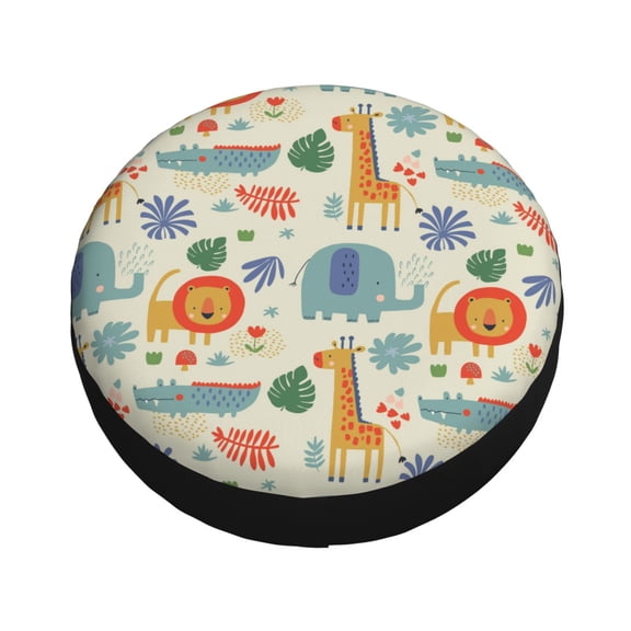 Balery Jungle Animals Tire Covers - Tough Tire Wheel Protector for Truck, SUV, Trailer, Camper, RV -14 inch