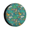 thumbnail image 1 of Balery Jungle Animalstire Cover Waterproof Dust-Proof, Universal Spare Wheel Tire Cover For Trailer, Rv, Suv Truck And Vehicle Camper Accessories-17 Inch, 1 of 9