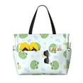 thumbnail image 1 of Balery Kawaii Frogs Beach Travel Bag - Water-Resistant, Large Capacity Lightweight Tote with 7 Pockets for Women and Men - Perfect for Beach, Pool, Gym, and Travel, 1 of 7