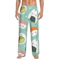 thumbnail image 1 of Balery Kawaii Sushi print Men's Pajama Pants,Ultra Lightweight Pjs,Lounge Pant-Small, 1 of 9