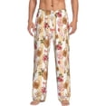 thumbnail image 1 of Balery Key Lock And Flowers print Men's Pajama Pants,Ultra Lightweight Pjs,Lounge Pant-Small, 1 of 9