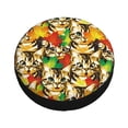 thumbnail image 1 of Balery Kittens With Maple Leaves Tire Covers - Tough Tire Wheel Protector for Truck, SUV, Trailer, Camper, RV -17 inch, 1 of 8