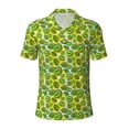 thumbnail image 1 of Balery Kiwi Fruits Summer Printed Men’s Short Sleeve Polo Shirt, Midweight Men's Shirt,Golf Polo shirts -3X-Large, 1 of 8