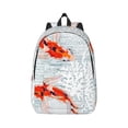 thumbnail image 1 of Balery Koi Fish Corals,Spring Summer Vintage Canvas Backpack for Men and Women - Large Capacity, Durable Travel Laptop Bag for School, Work, Hiking, and Outdoor Activities, 1 of 7
