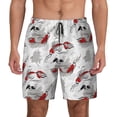thumbnail image 1 of Balery Koi Fish Mens Swim Trunks Swim Shorts for Men Quick Dry Inseam Beach Shorts with Compression Liner Pocket-Small, 1 of 9
