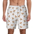 thumbnail image 1 of Balery Labrador Retriever Dog Mens Swim Trunks Swim Shorts for Men Quick Dry Inseam Beach Shorts with Compression Liner Pocket-3X-Large, 1 of 9