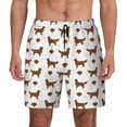 thumbnail image 1 of Balery Labrador Retriever Dog Mens Swim Trunks Swim Shorts for Men Quick Dry Inseam Beach Shorts with Compression Liner Pocket-Small, 1 of 9
