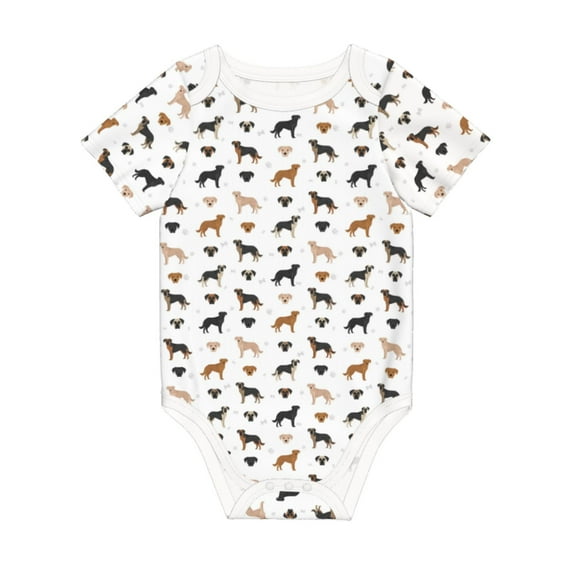 Balery Labrador Retriever Dog Pattern Baby Climbing Clothes Infant Bodysuit Cute Infant Bodysuit Baby Romper-9M