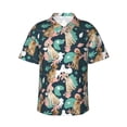 thumbnail image 1 of Balery Labrador Retriever Dog Print Men's Hawaiian Shirts Short Sleeve Beach Shirt Relaxed Fit Vacation Button Down Shirts-X-Large, 1 of 9