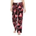 thumbnail image 1 of Balery Ladybugs and Red Hearts print Women's Pajama Pants,Ultra Lightweight Pjs,Lounge Pant-Large, 1 of 9