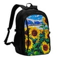 thumbnail image 1 of Balery Landscape With Sunflowers Print USB Charging Backpack for Men and Women - Water-Resistant, Anti-Theft Laptop Backpack with USB Port for Travel, Work, School, and College, 1 of 7
