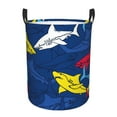 thumbnail image 1 of Balery,Laundry Hamper With Handles Laundry Basket Cartoon Shark Round Laundry Baskets Circular Hamper For Bathroom Organizer Basket Lightweight Storage Baskets For Bathroom, 1 of 8