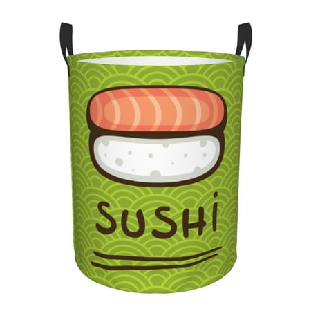 Balery,Laundry Hamper With Handles Laundry Basket Fresh Sushi Round Laundry Baskets Circular Hamper For Bathroom Organizer Basket Lightweight Storage Baskets For Bathroom