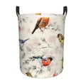 thumbnail image 1 of Balery Little Birds Round Laundry Basket with Handles Waterproof Freestanding Laundry Hamper for Clothes Toys in the Dorm and Family-Medium, 1 of 8