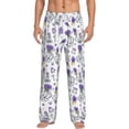 thumbnail image 1 of Balery Lavender Bicycle print Men's Pajama Pants,Ultra Lightweight Pjs,Lounge Pant-XX-Large, 1 of 9