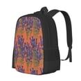 thumbnail image 1 of Balery Lavender Flowers Backpack for Men and Women - Durable 600D Oxford Cloth -Large Capacity, Water-Resistant School, Travel, and Hiking Bag, 1 of 9