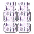 thumbnail image 1 of Balery Lavender Flowers Pattern 4-Piece Floor Mats, Heavy-Duty Rubber Liners, Anti-Slip Design, All-Season Automotive Protection, Vehicles, Cars, Trucks, and SUVs, 1 of 5