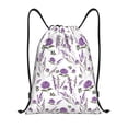 thumbnail image 1 of Balery Lavender Flowers Pattern Drawstring Backpack Bag Sport Gym Sackpack Cinch Bags Pattern Drawstring Backpack Bag Sport Gym Sackpack Cinch Bags -Small, 1 of 6