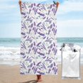 Balery Lavender Flowers Print Towels Luxurious Jumbo Bath Sheet
