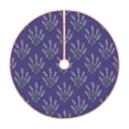 thumbnail image 1 of Balery Lavender Flowers Printed Christmas Tree Skirt , Merry Christmas Party Christmas Tree Decoration,Adjustable Tree Skirt-48", 1 of 8