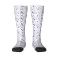 thumbnail image 1 of Balery Lavender Flowers Printed Novelty Socks Men's Women's Crew Socks Sports Socks Knee High Socks Cotton Socks Quirky and Cool Socks, 1 of 9