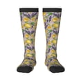 thumbnail image 1 of Balery Lavender Flowers Printed Novelty Socks Men's Women's Crew Socks Sports Socks Knee High Socks Cotton Socks Quirky and Cool Socks, 1 of 9