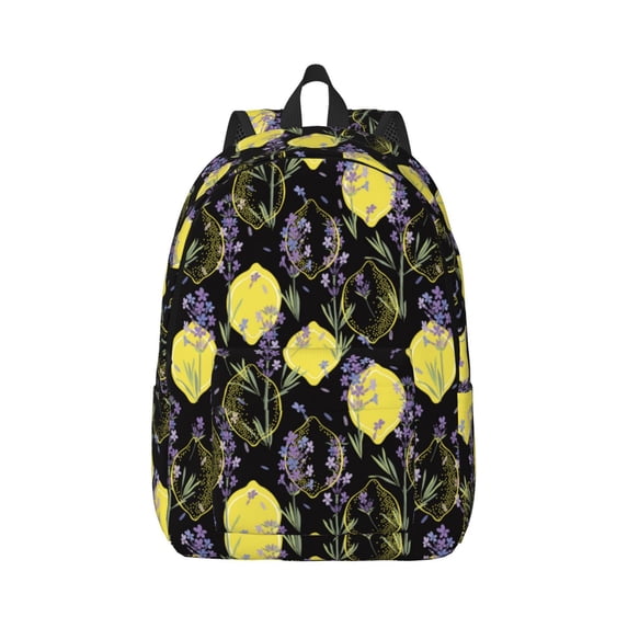 Balery Lavender Flowers Vintage Canvas Backpack for Men and Women - Large Capacity, Durable Travel Laptop Bag for School, Work, Hiking, and Outdoor Activities