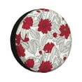 thumbnail image 1 of Balery Leaves And Anemonetire Cover Waterproof Dust-Proof, Universal Spare Wheel Tire Cover For Trailer, Rv, Suv Truck And Vehicle Camper Accessories-17 Inch, 1 of 9
