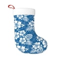 thumbnail image 1 of Balery Leaves And Flowers Pattern Christmas Stockings with Initials, 18" Large Knit Christmas Stocking,Xmas Stocking for Kids, Holiday and Family Stocking, 1 of 1