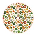 thumbnail image 1 of Balery Lemon Fruits Vegetables Printed Christmas Tree Skirt , Merry Christmas Party Christmas Tree Decoration,Adjustable Tree Skirt-30", 1 of 8