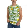 thumbnail image 1 of Balery Lemon Men's Sleeveless Muscle Shirts Workout Tank Top, Moisture Wicking, Odor Protection-3X-Large, 1 of 8
