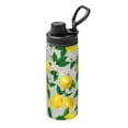 thumbnail image 1 of Balery Lemon Seamless Pattern Oil Painting Effect Pattern 18oz Sports Insulated Kettle Stainless Steel Sports Insulated Kettle Leak-proof Water Bottle For Running Hiking Cycling Climbing Water Bottle, 1 of 7