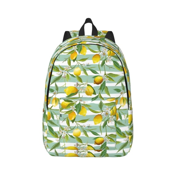 Balery Lemon Vintage Canvas Backpack for Men and Women - Large Capacity, Durable Travel Laptop Bag for School, Work, Hiking, and Outdoor Activities