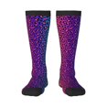 thumbnail image 1 of Balery Leopard Neon Rainbow Gradient Fun Novelty Socks Men'S Women'S Crew Socks Funny Crazy Novelty Socks Quirky And Cool Socks, 1 of 9