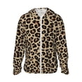thumbnail image 1 of Balery Leopard Print-1 Men's Women's UPF 50+ Sun Protection Lightweight Hoodie Performance Long Sleeve Shirt for Fishing Running-Large, 1 of 9