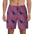 thumbnail image 1 of Balery Leopard Print Mens Swim Trunks Swim Shorts for Men Quick Dry Inseam Beach Shorts with Compression Liner Pocket-Small, 1 of 9
